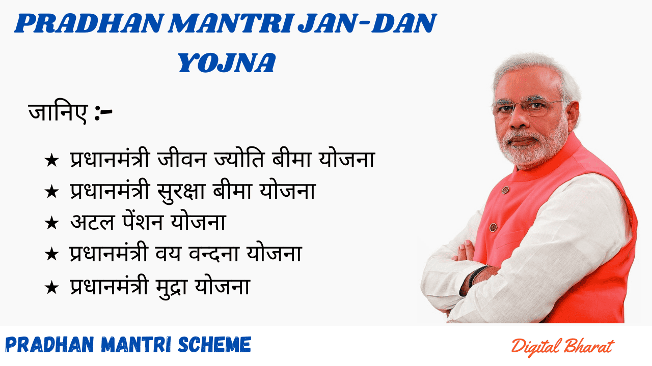 Pradhan Mantri Jan-Dan Yojna, sarkari yojnaye