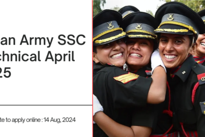 Indian Army SSC Technical April 2025 Online Form