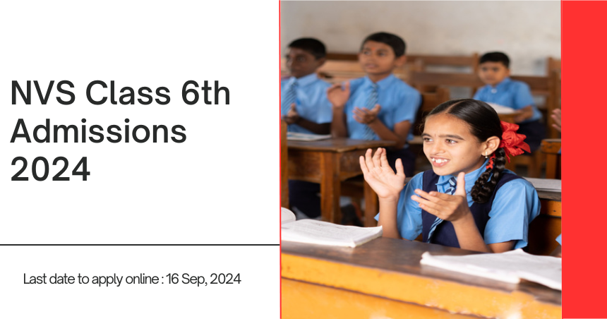 NVS Class 6th Admissions 2024 Online Form